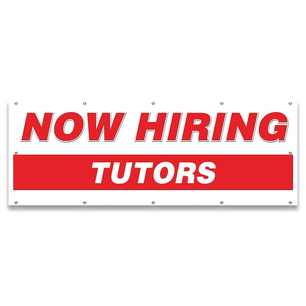 Now Hiring Tutors Banner Apply Inside Accepting Application Single Sided